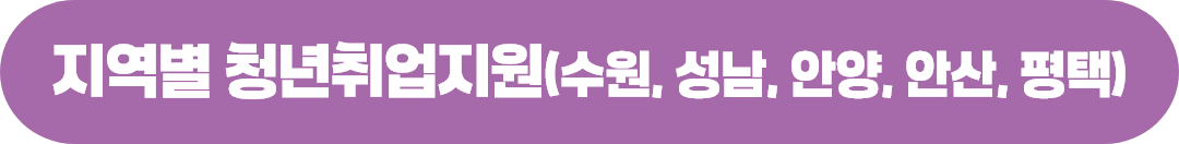 지역별 청년일자리정책 및 지원사업(경기남부청)
